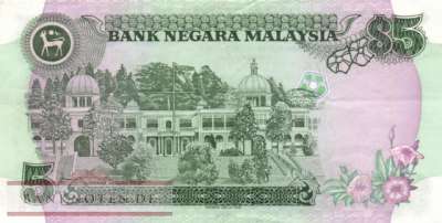 Malaysia - 5  Ringgit (#020_VF)