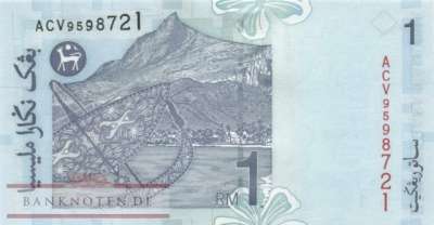 Malaysia - 1  Ringgit (#039b-2_UNC)