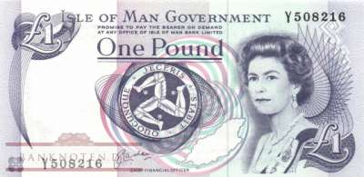 Isle of Man - 1  Pound (#040b_UNC)