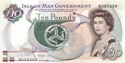 Isle of Man - 10  Pounds (#044b_UNC)