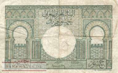 Marokko - 50  Francs (#044_F)