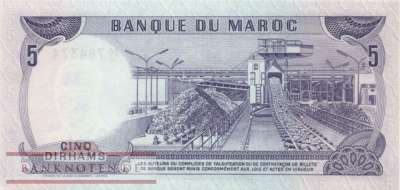 Marokko - 5  Dirhams (#056a_UNC)