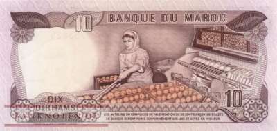 Marokko - 10  Dirhams (#057a_UNC)