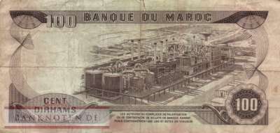 Marokko - 100  Dirhams (#059a_VG)