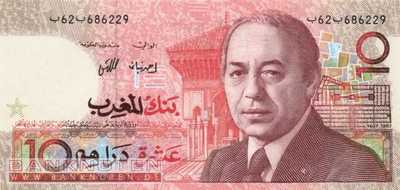 Marokko - 10  Dirhams (#060a_UNC)