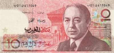 Morocco - 10  Dirhams (#060a_AU)