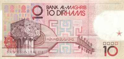 Marokko - 10  Dirhams (#060b_UNC)