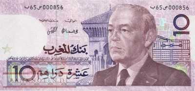 Morocco - 10  Dirhams (#063a_AU)