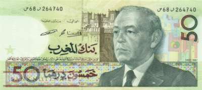 Marokko - 50  Dirhams (#064c_UNC)