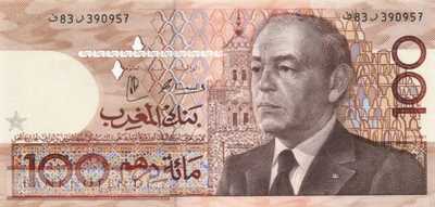 Morocco - 100  Dirhams (#065d_UNC)