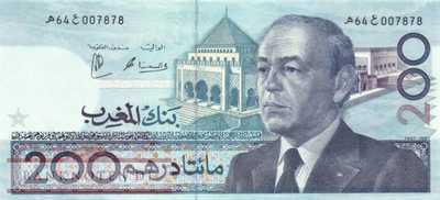Marokko - 200  Dirhams (#066d_UNC)
