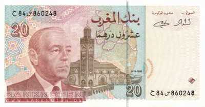 Morocco - 20  Dirhams (#067e_UNC)