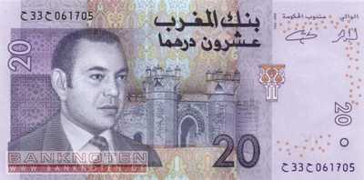 Morocco - 20  Dirhams (#068_UNC)