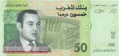 Marokko - 50  Dirhams (#069a-1_UNC)