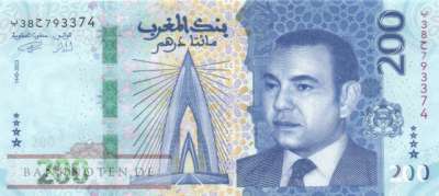 Marokko - 200  Dirhams (#082_UNC)