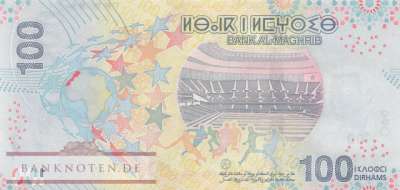 Marokko - 100  Dirhams - Afrika-Cup (#083_UNC)