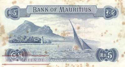 Mauritius - 5  Rupees (#030c_F)