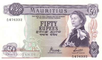 Mauritius - 50  Rupees (#033c_XF)