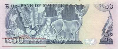 Mauritius - 50  Rupees (#037a_AU)