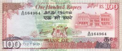 Mauritius - 100  Rupees (#038_XF)