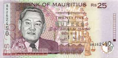 Mauritius - 25  Rupees (#049c_UNC)