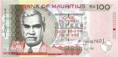 Mauritius - 100  Rupees (#056c_UNC)