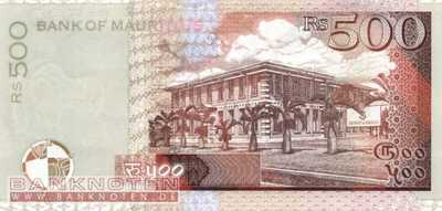 Mauritius - 500  Rupees (#058a_UNC)