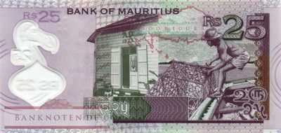 Mauritius - 25  Rupees - Polymer (#064_UNC)