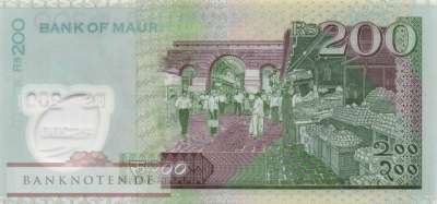 Mauritius - 200  Rupees - Polymer (#065Ba_UNC)