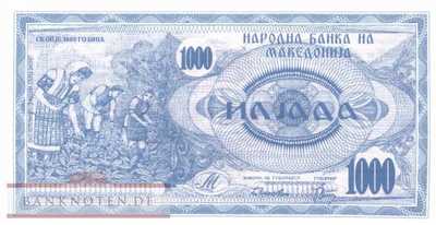 Macedonia - 1.000  Denari (#006a_UNC)