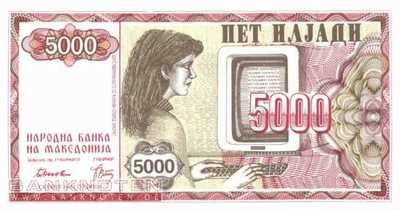 Macedonia - 5.000  Denari (#007a_UNC)