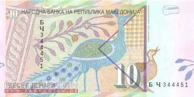 Mazedonien - 10  Denari (#014d_UNC)