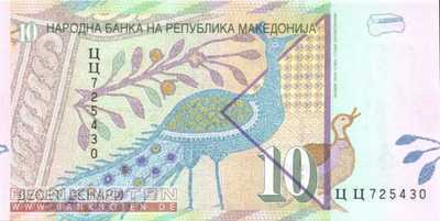 Macedonia - 10  Denari (#014e_UNC)