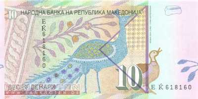 Macedonia - 10  Denari (#014h_UNC)