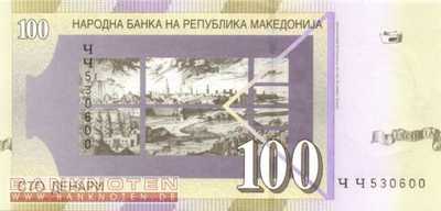 Macedonia - 100  Denari (#016d_UNC)