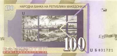 Mazedonien - 100  Denari (#016f_UNC)