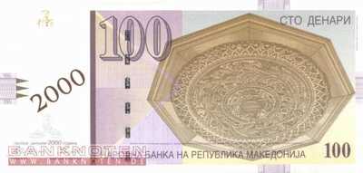 Macedonia - 100  Denari - Millenium (#020_UNC)