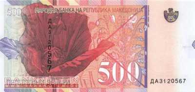 Macedonia - 500  Denari (#021a_UNC)