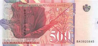 Mazedonien - 500  Denari (#021c_UNC)