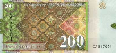 Mazedonien - 200  Denari (#023a_UNC)