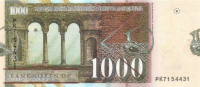 North Macedonia - 1.000  Denari (#032a_UNC)