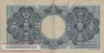 Malaya & British Borneo - 1  Dollar (#001a_F)