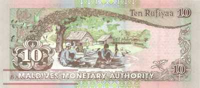 Malediven - 10  Rufiyaa (#019a_UNC)