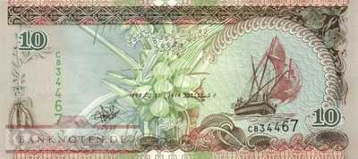 Malediven - 10  Rufiyaa (#019a_UNC)