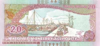 Maldives - 20  Rufiyaa (#020b_UNC)