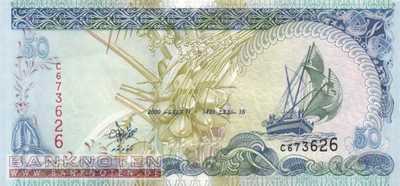 Maldives - 50  Rufiyaa (#021a_UNC)