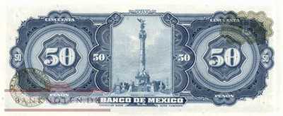 Mexico - 50  Pesos (#049r-BGT_UNC)