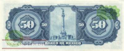 Mexico - 50  Pesos (#049u-BQU_UNC)