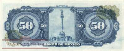 Mexico - 50  Pesos (#049u-BQX_UNC)