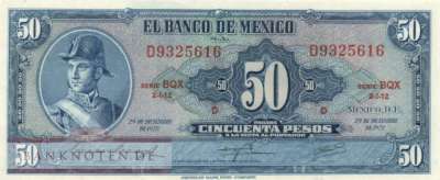 Mexico - 50  Pesos (#049u-BQX_UNC)